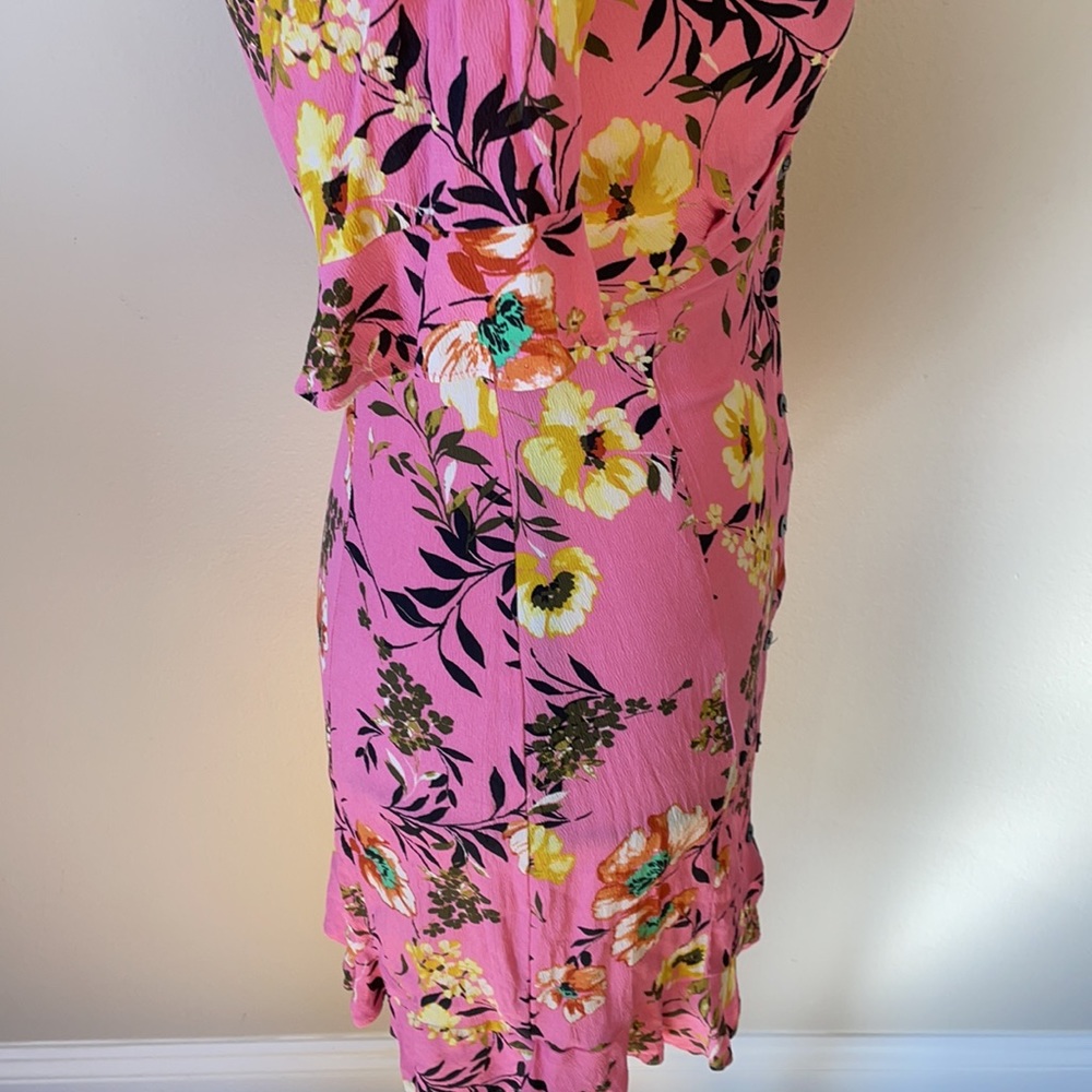 BERSHKA floral pink dress - Picture 7 of 13